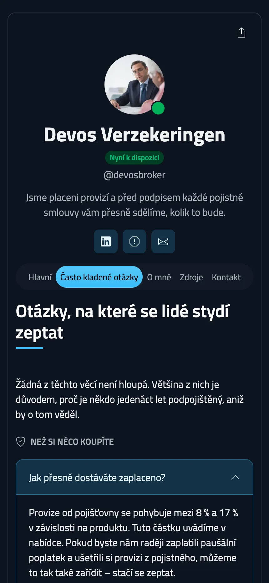 Pojišťovací makléř — FAQ, které odpovídá i na nepříjemné otázky