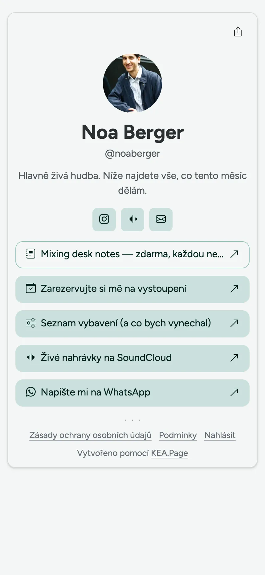 Jedna stránka, jedna záložka — pro někoho, kdo chtěl jen odkazy