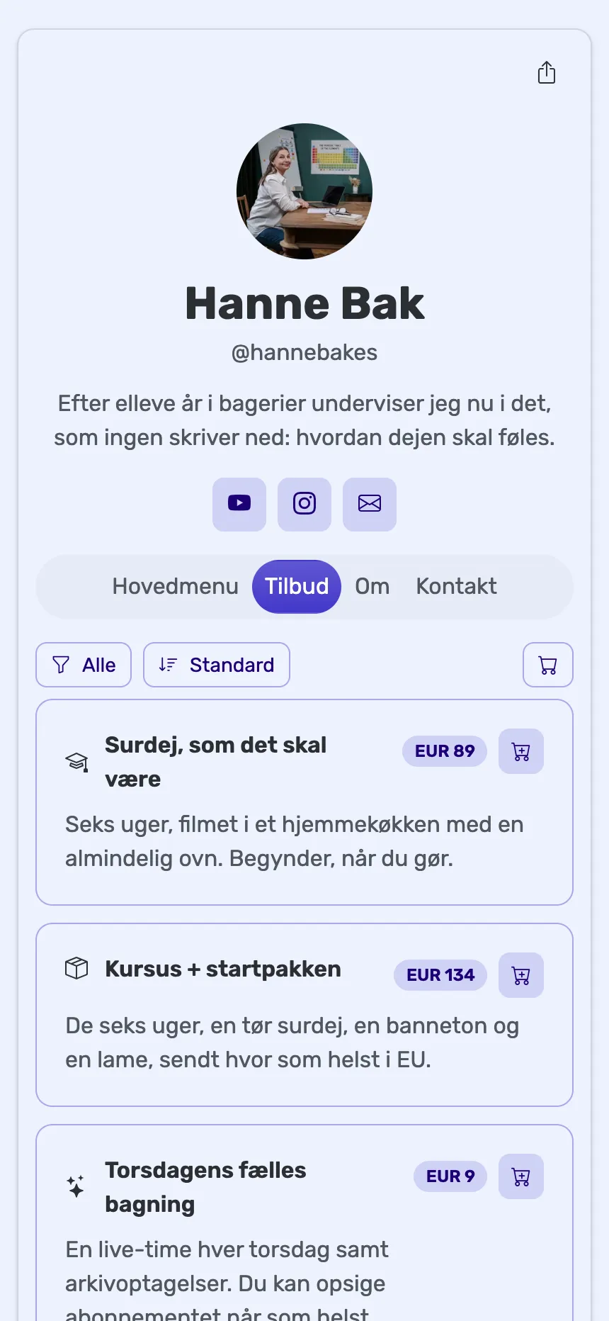 Onlineunderviser — et kursus, en pakke og et medlemskab