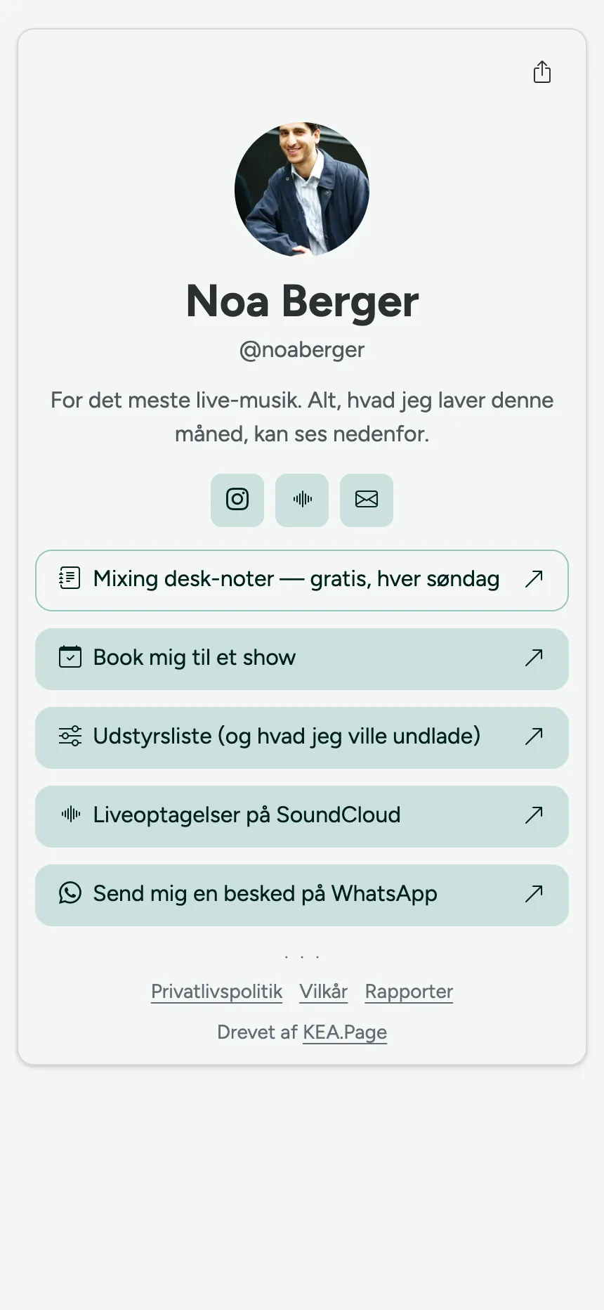 Én side, én fane — en person, der kun ville have links
