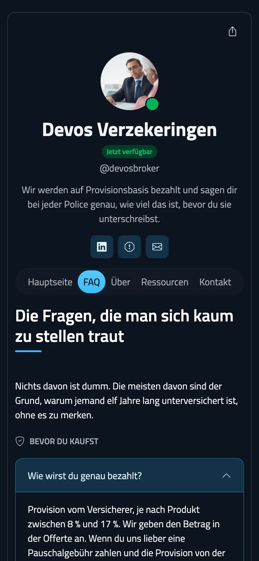 Versicherungsmakler — ein FAQ, das auch die heiklen Fragen beantwortet