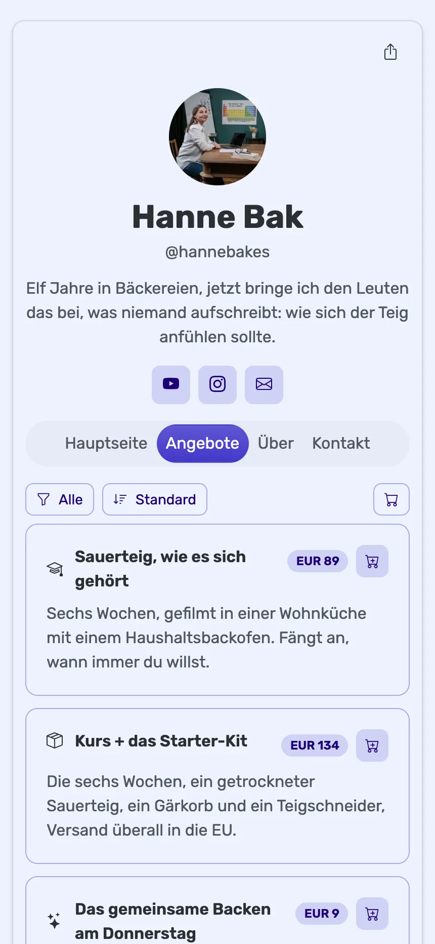 Online-Lehrerin — ein Kurs, ein Paket und eine Mitgliedschaft