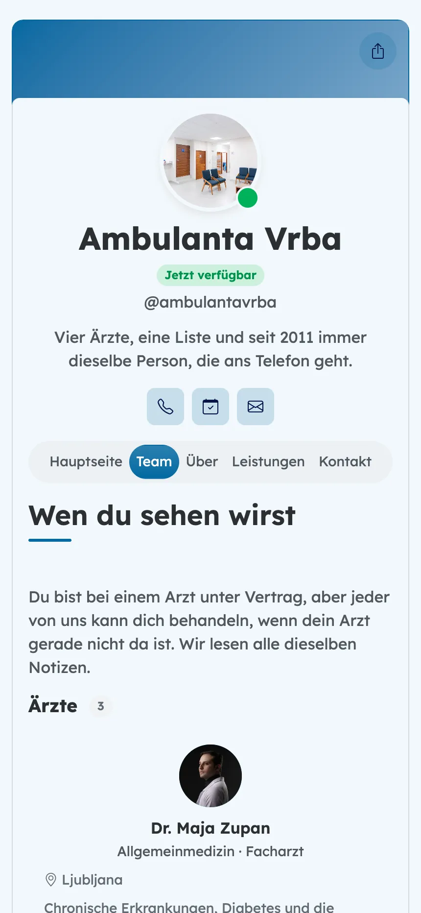 Hausarztpraxis — die Ärzte, die dich wirklich behandeln