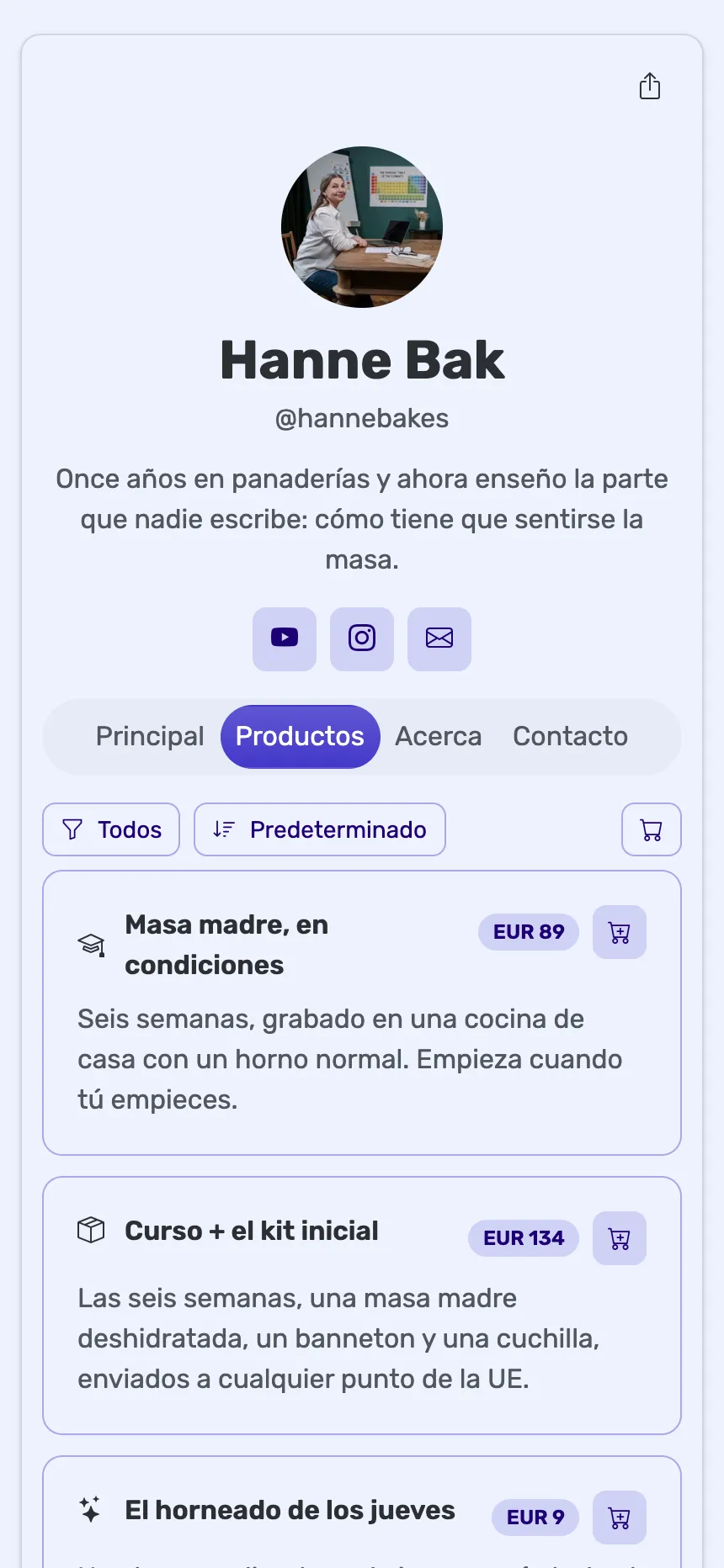 Profesora en línea — un curso, un pack y una membresía