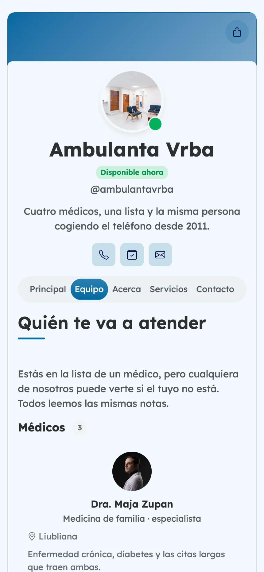 Medicina de familia — los médicos que de verdad te atenderán