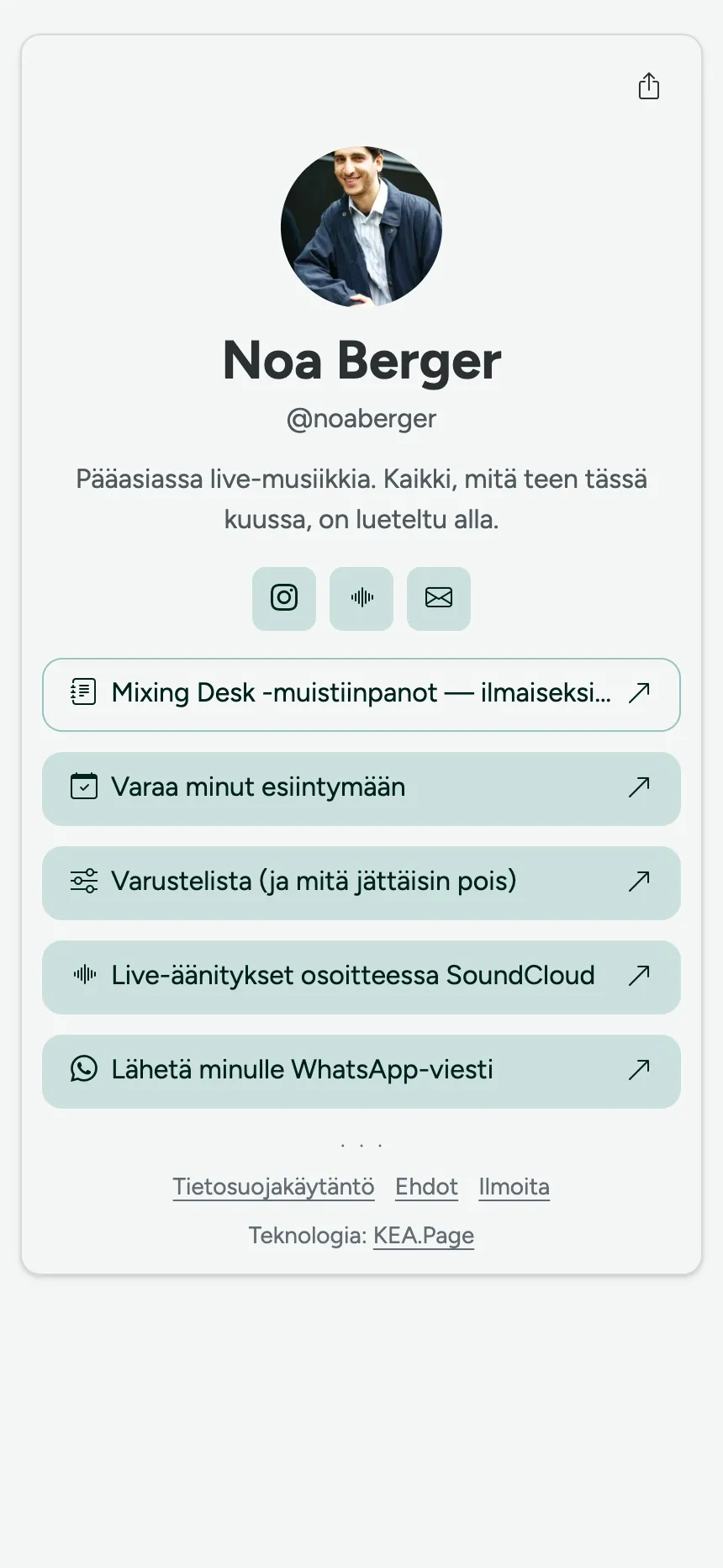 Yksi sivu, yksi välilehti — joku, joka halusi vain linkit