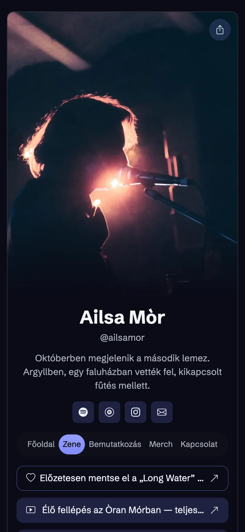 Zenész — az album és minden felület, ahol meghallgatható