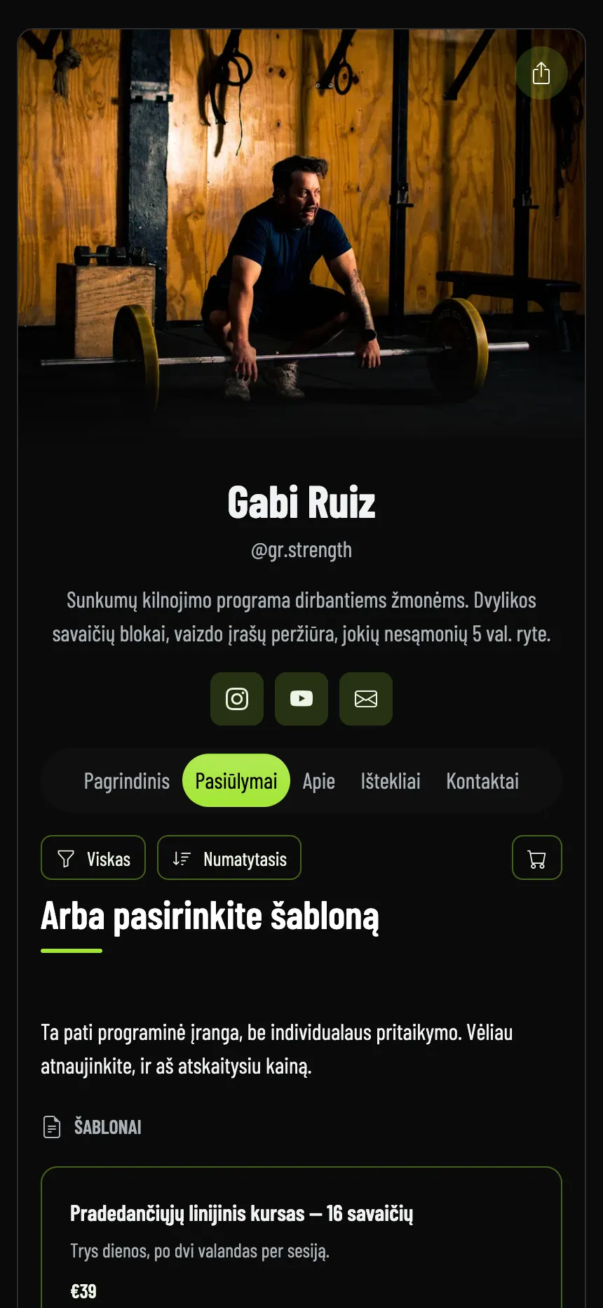 Internetinis treneris — programos ir jų kainos