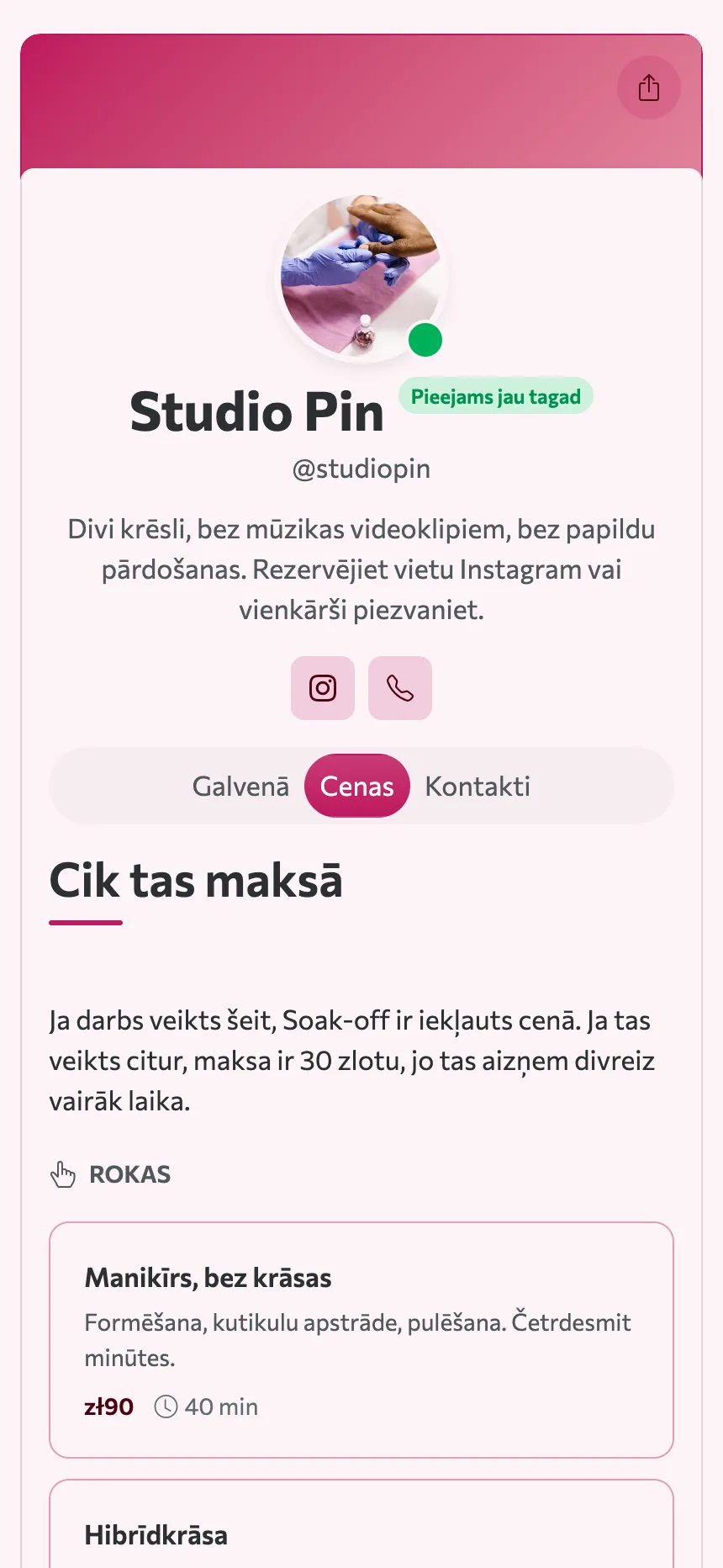 Divas cilnes — cenrādis un adrese, un tā ir visa vietne
