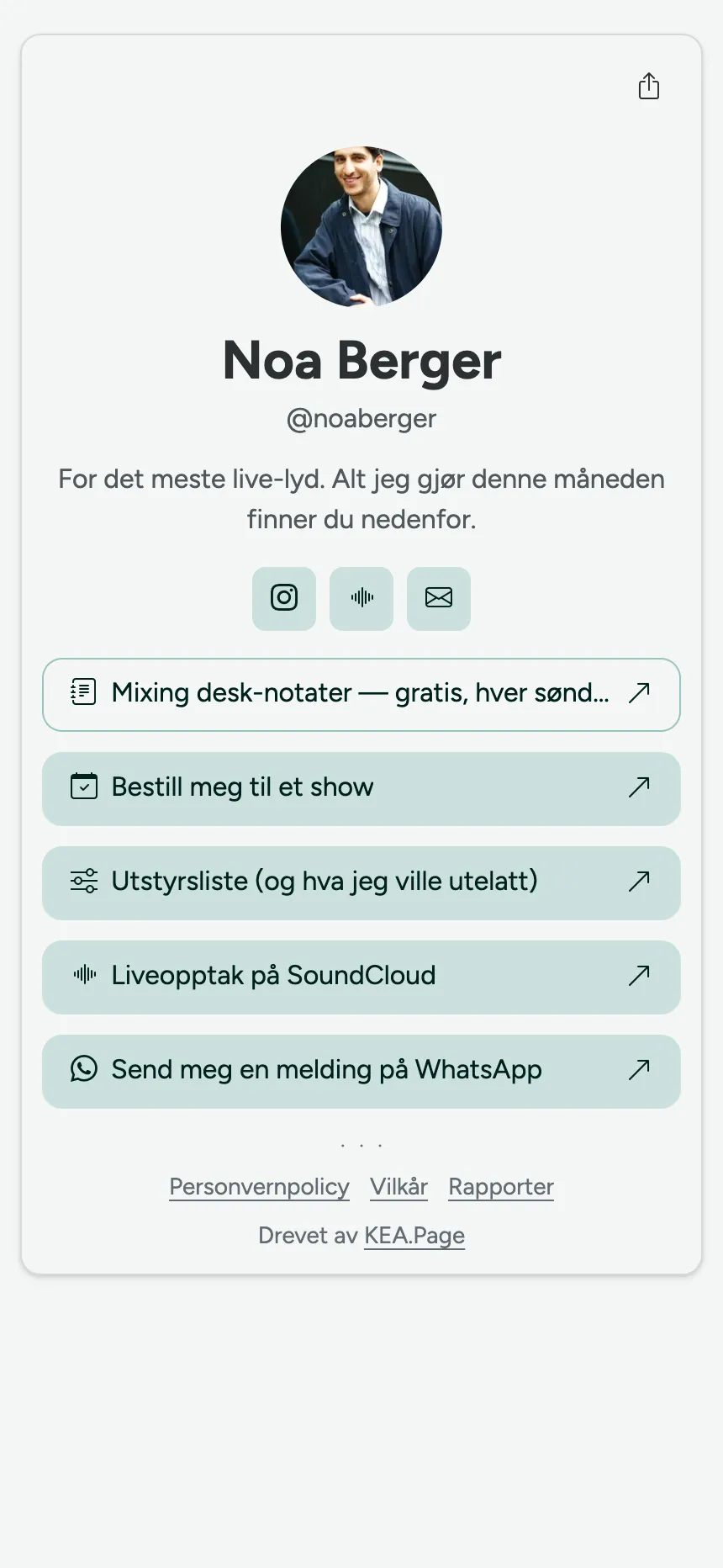 Én side, én fane — noen som bare ville ha lenker