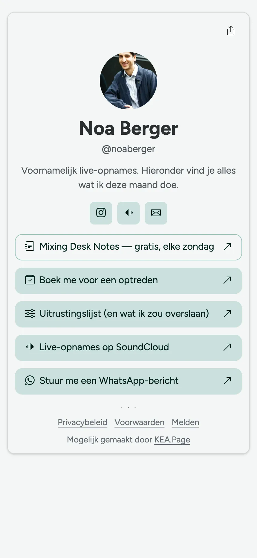 Eén pagina, één tabblad — iemand die alleen links wilde