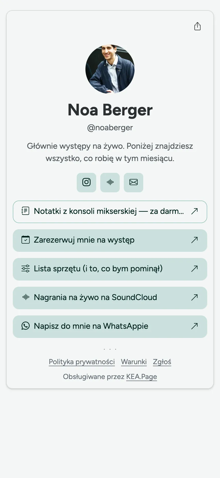 Jedna strona, jedna zakładka — dla kogoś, kto potrzebował tylko linków