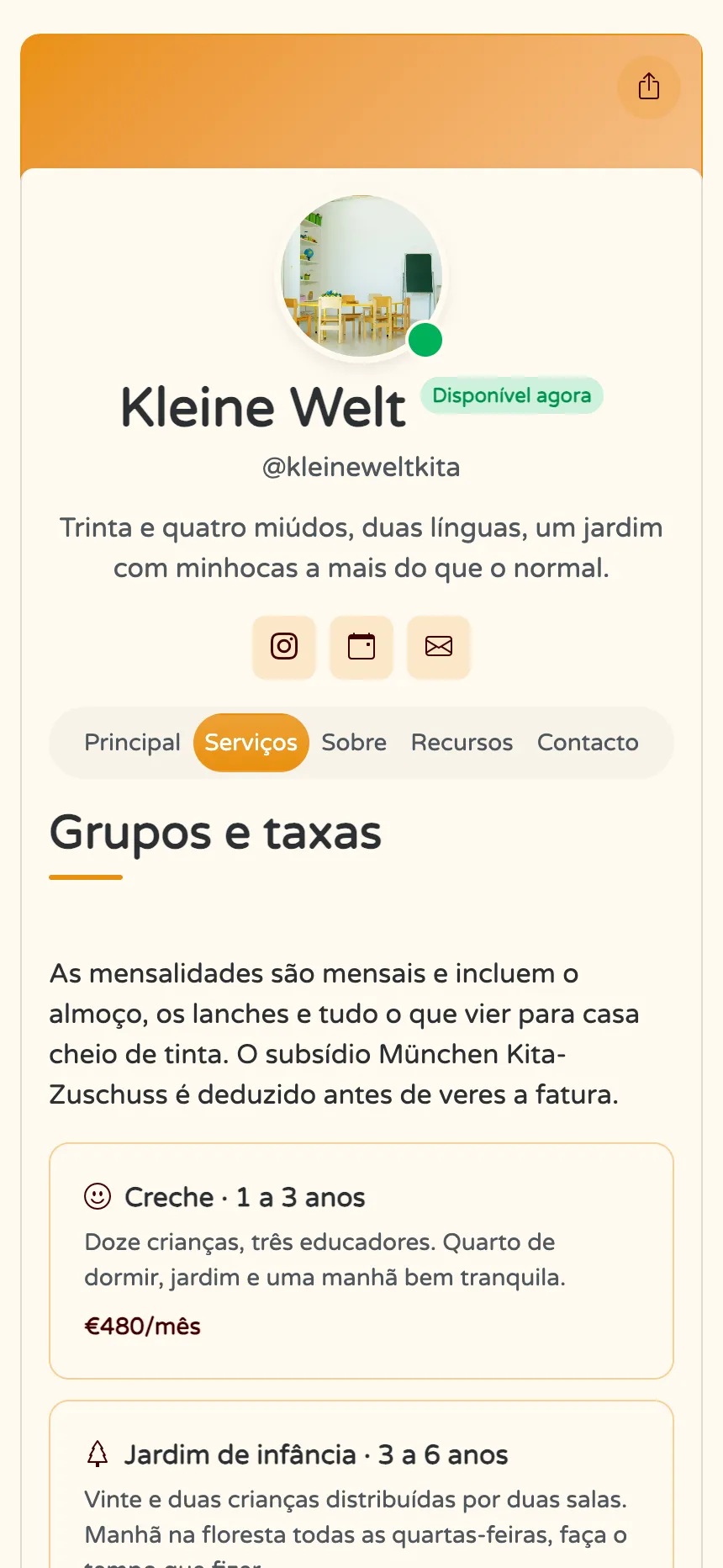 Creche — salas, mensalidades e respostas às dúvidas dos pais
