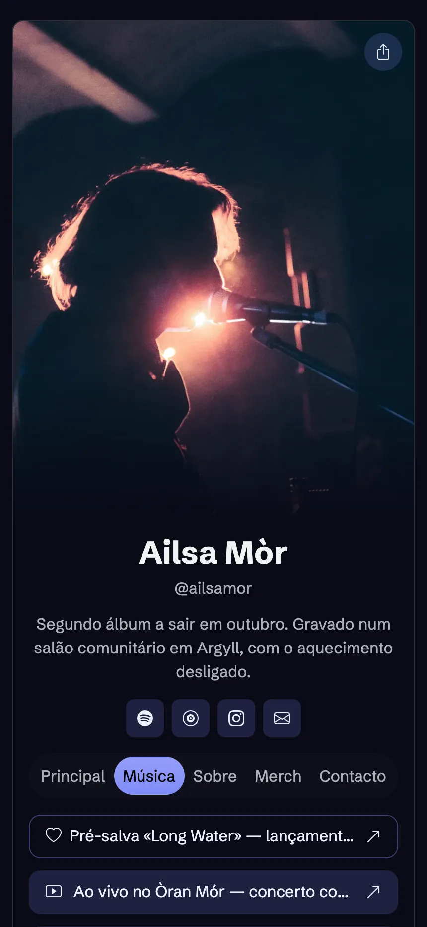Músico — o álbum e todas as plataformas para o ouvir