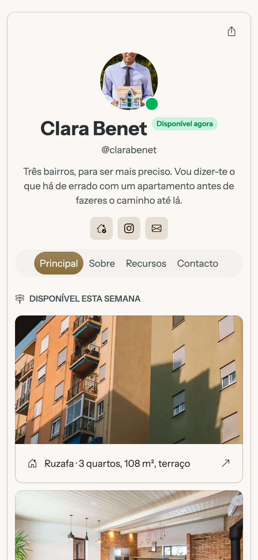 Agência imobiliária — listagens de imóveis