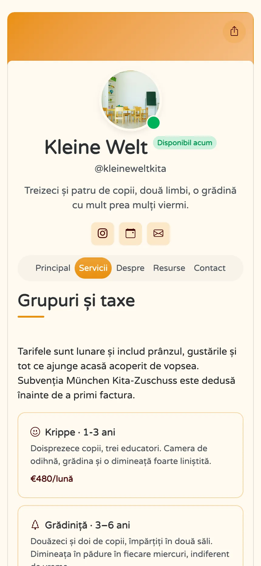 Grădiniță — grupe, taxe lunare și răspunsuri la întrebările părinților