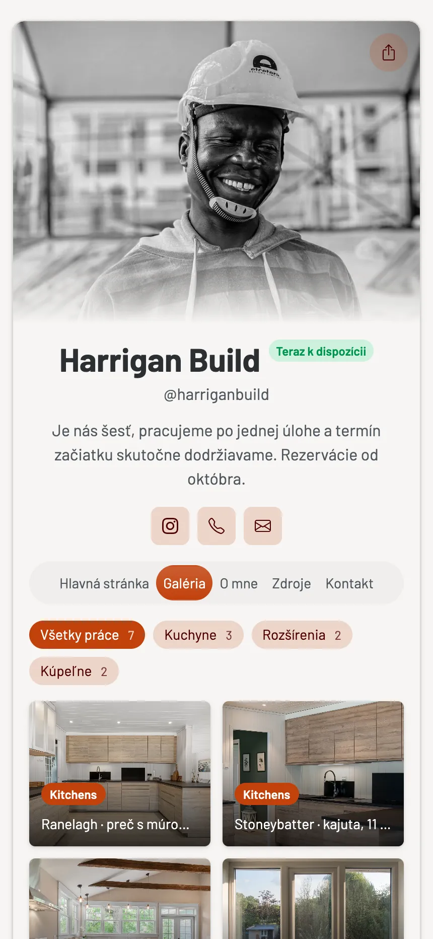 Stavbár — hotové projekty s filtrovaním podľa miestností