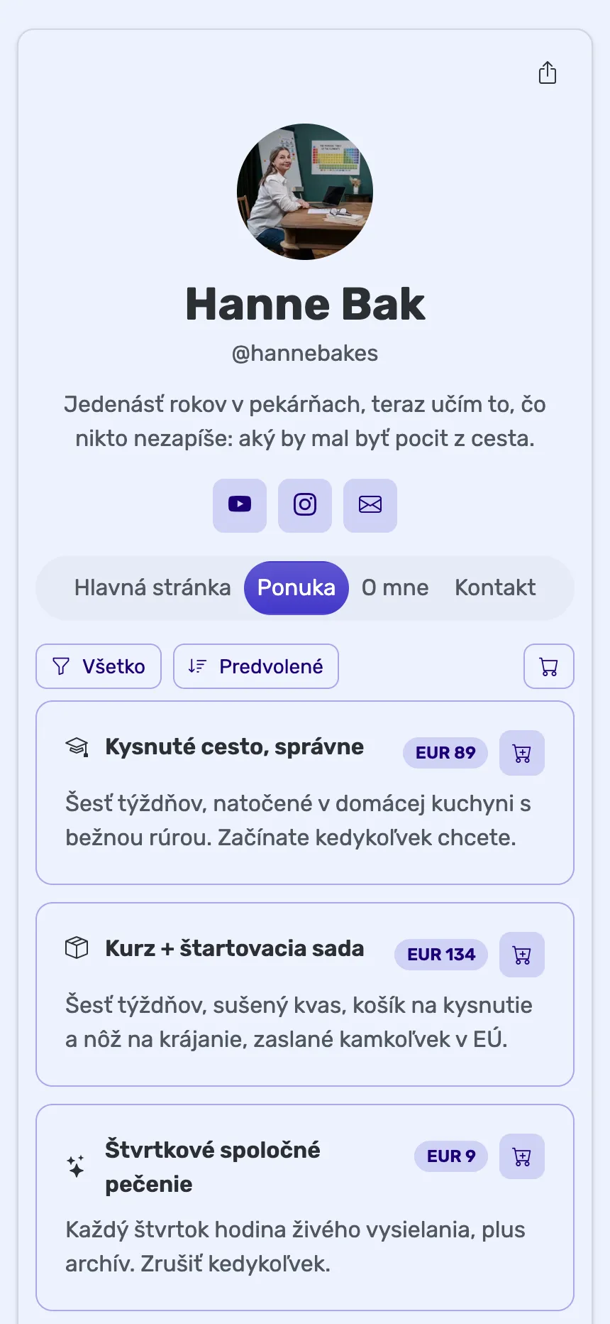 Online lektorka — kurz, balík a členstvo