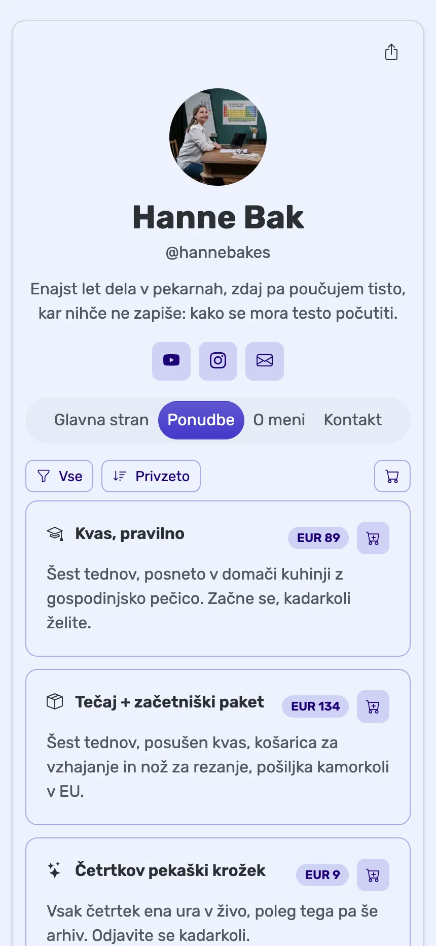 Spletna učiteljica — tečaj, paket in članstvo