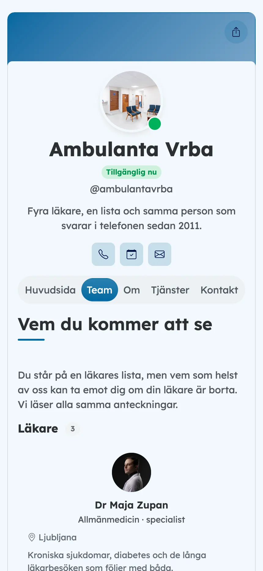 Familjeläkare — läkarna du faktiskt kommer att få träffa