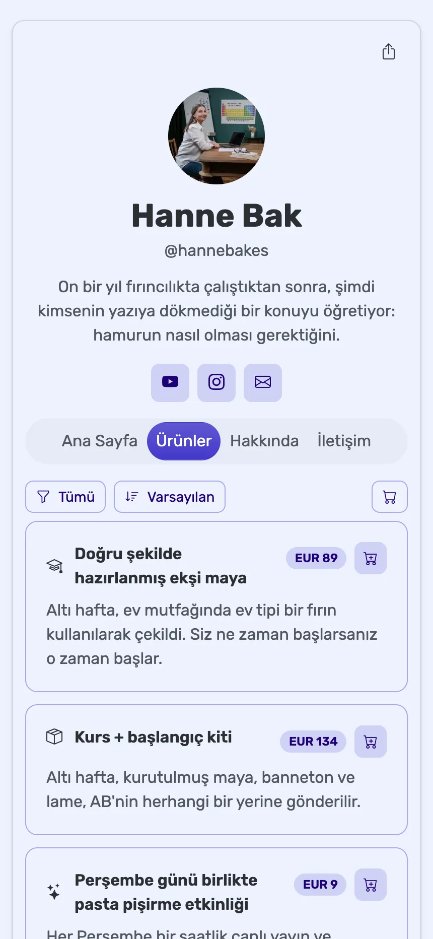 Çevrim içi eğitmen — bir kurs, bir paket ve bir üyelik