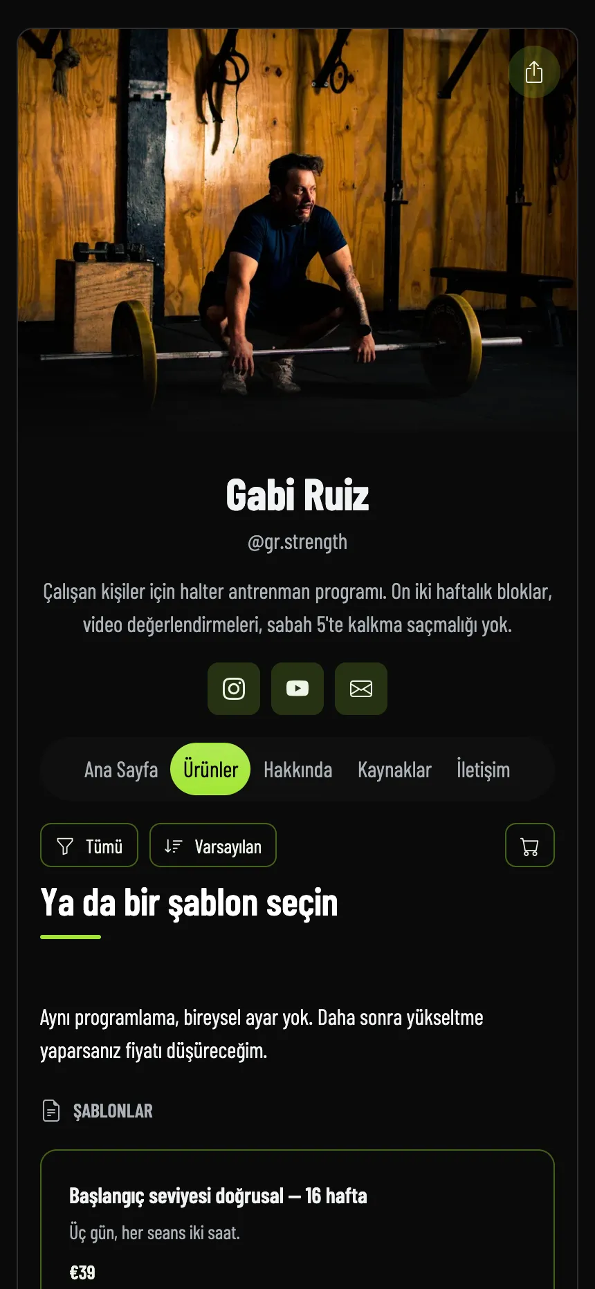 Çevrim içi koç — programlar ve her birinin ücreti