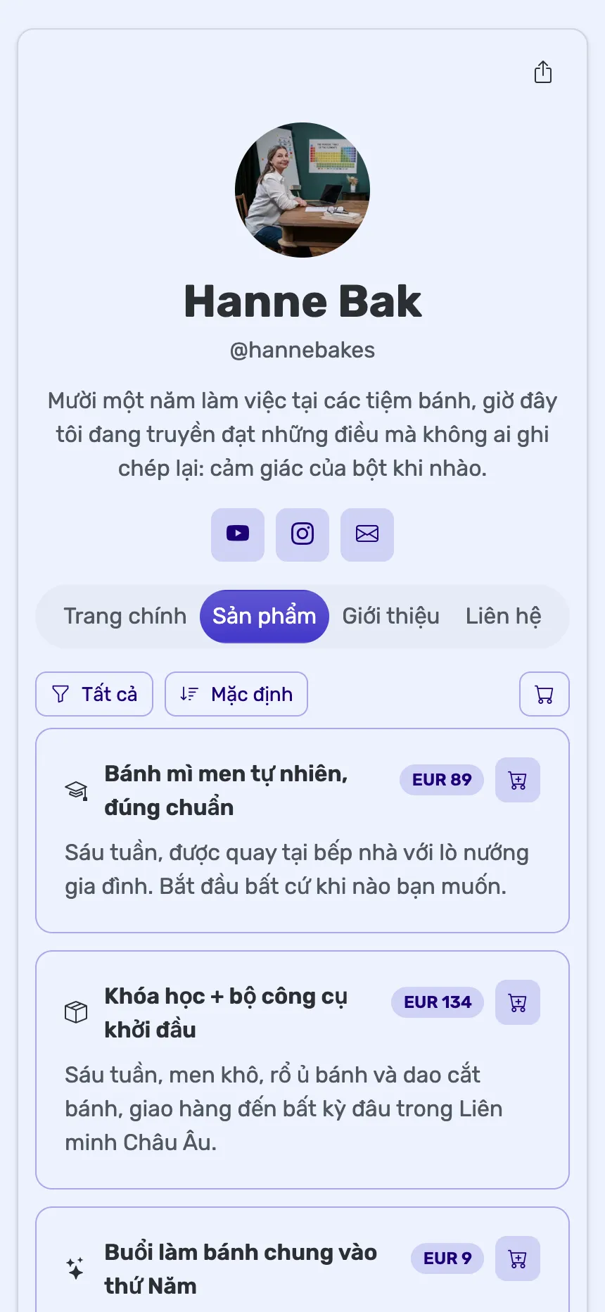 Giáo viên trực tuyến — một khóa học, một gói kết hợp và gói hội viên