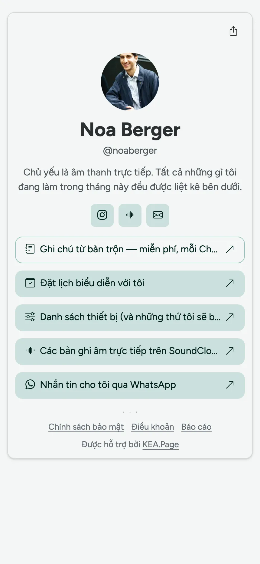 Một trang, một thẻ — dành cho người chỉ cần các liên kết