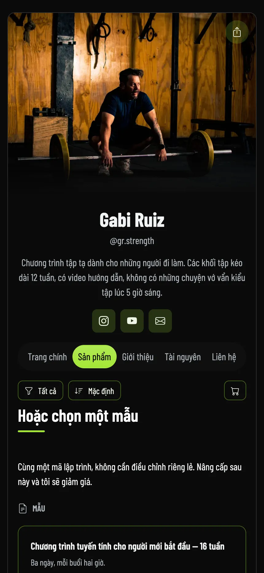 Huấn luyện viên trực tuyến — các chương trình và chi phí của từng chương trình